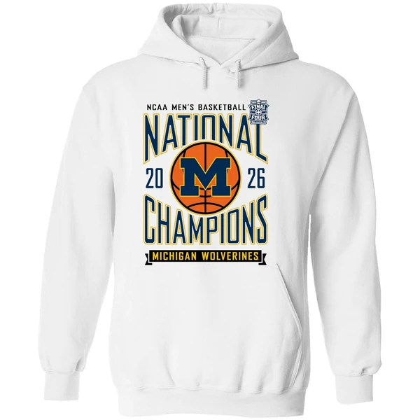 Michigan Wolverines 2026 Ncaa D1 Mens Basketball National Champions Hoodie - Image 8