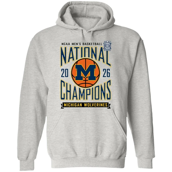 Michigan Wolverines 2026 Ncaa D1 Mens Basketball National Champions Hoodie - Image 9