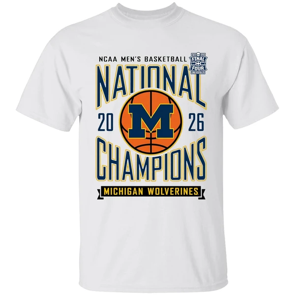 Michigan Wolverines 2026 Ncaa D1 Mens Basketball National Champions Shirt