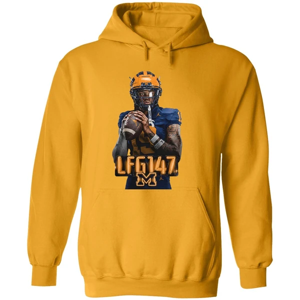 Michigan Wolverines Bryce Underwood Lfg147 Is Back 2026 Hoodie