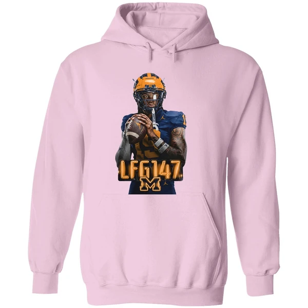 Michigan Wolverines Bryce Underwood Lfg147 Is Back 2026 Hoodie - Image 5