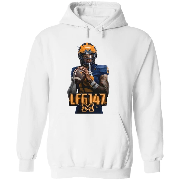 Michigan Wolverines Bryce Underwood Lfg147 Is Back 2026 Hoodie - Image 8