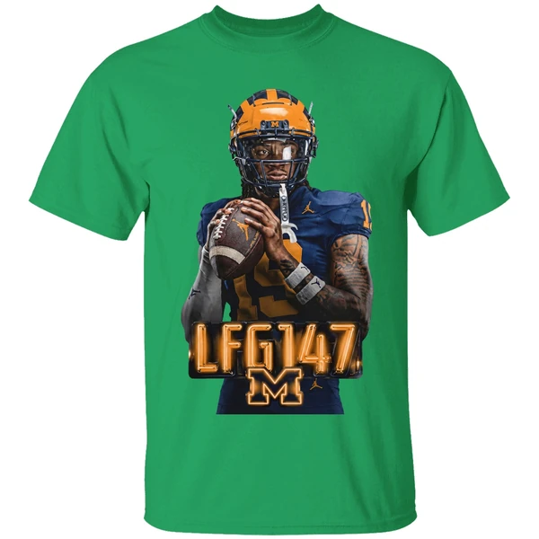 Michigan Wolverines Bryce Underwood Lfg147 Is Back 2026 Shirt - Image 2