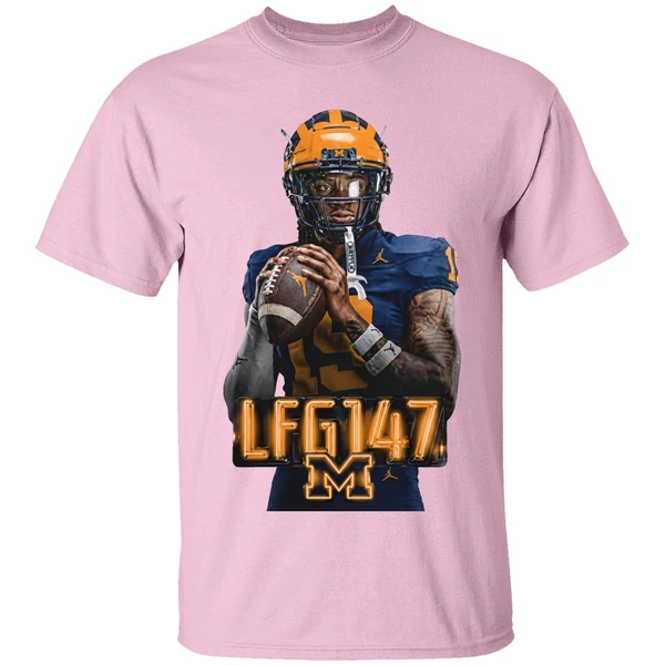 Michigan Wolverines Bryce Underwood Lfg147 Is Back 2026 Shirt - Image 3