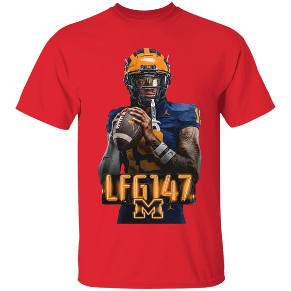 Michigan Wolverines Bryce Underwood Lfg147 Is Back 2026 Shirt - Image 7