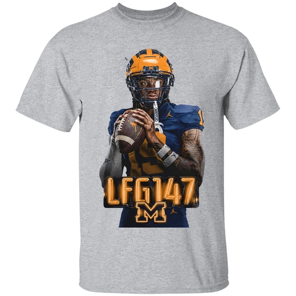 Michigan Wolverines Bryce Underwood Lfg147 Is Back 2026 Shirt - Image 9