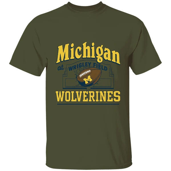 Michigan Wolverines Football At Wrigley Field Shirt - Image 3