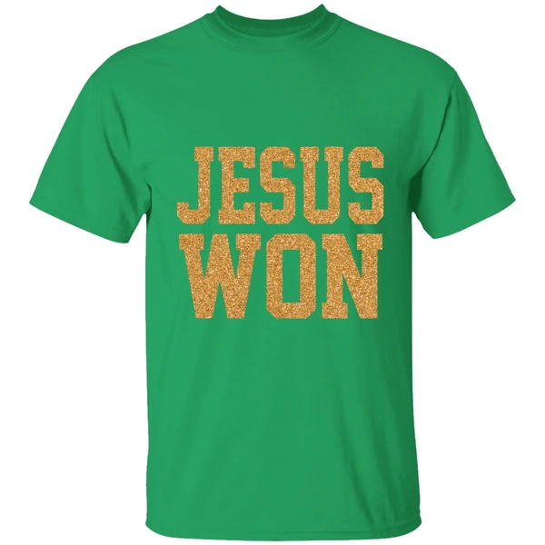 Michigan Wolverines Jesus Won Cross Shirt - Image 2