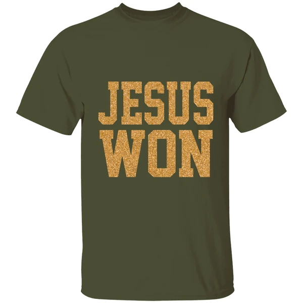 Michigan Wolverines Jesus Won Cross Shirt - Image 4