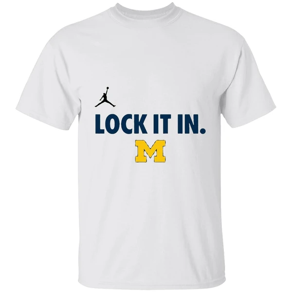 Michigan Wolverines Lock It In Logo Shirt