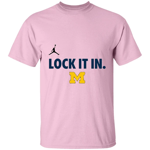 Michigan Wolverines Lock It In Logo Shirt - Image 2