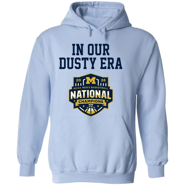 Michigan Wolverines Mens Basketball 2026 National Champions In Our Dusty Era Hoodie - Image 4