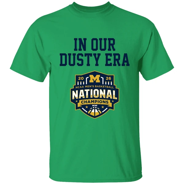 Michigan Wolverines Mens Basketball 2026 National Champions In Our Dusty Era Shirt - Image 8