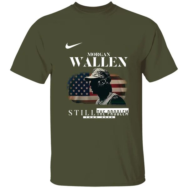 michigan wolverines morgan wallen still the problem tour 2026 shirt militarygreen