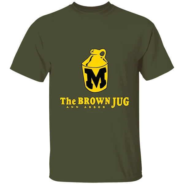 michigan wolverines the brown jug ann arbor shirt militarygreen