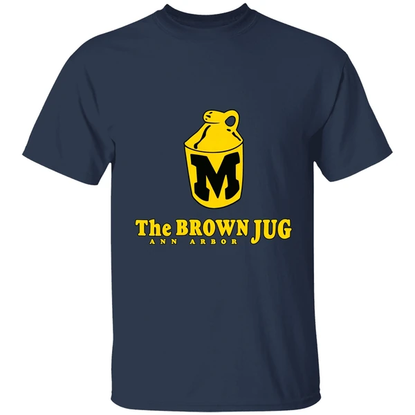 michigan wolverines the brown jug ann arbor shirt navy