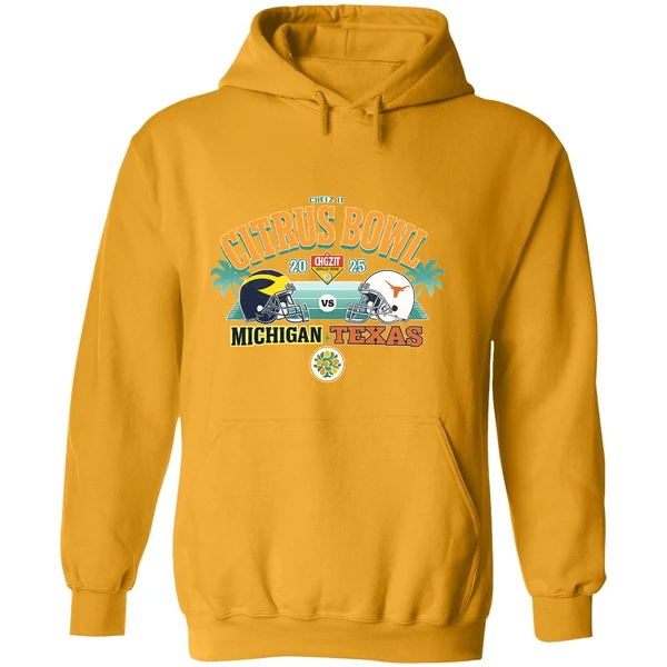 Michigan Wolverines Vs Texas Longhorns Ncaa Division I Fbs Cheez It Citrus Bowl 2025 Hoodie