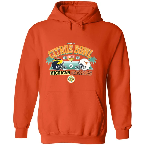 Michigan Wolverines Vs Texas Longhorns Ncaa Division I Fbs Cheez It Citrus Bowl 2025 Hoodie - Image 6