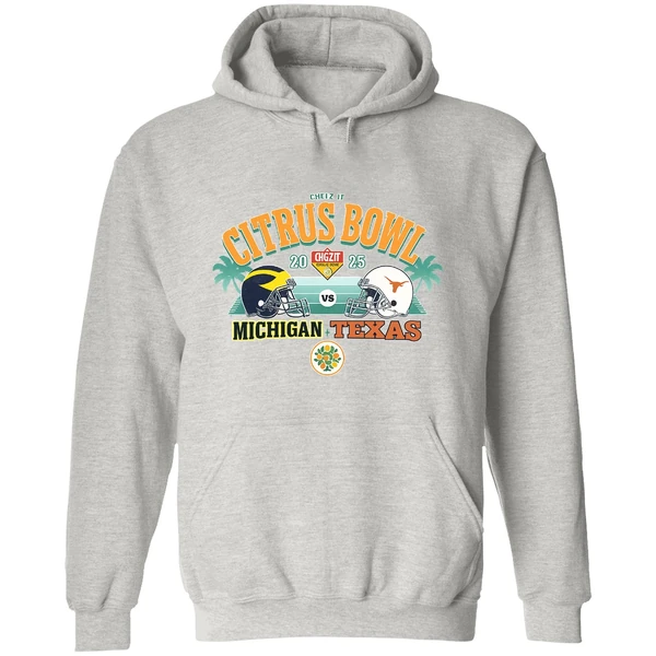 Michigan Wolverines Vs Texas Longhorns Ncaa Division I Fbs Cheez It Citrus Bowl 2025 Hoodie - Image 9