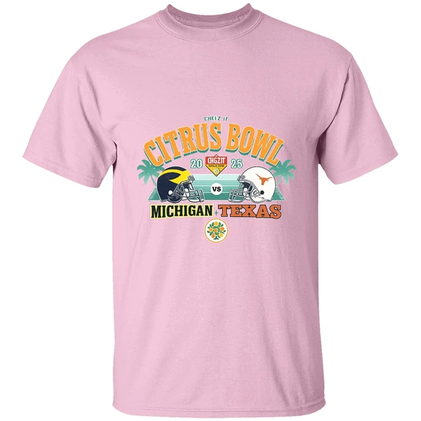 Michigan Wolverines Vs Texas Longhorns Ncaa Division I Fbs Cheez It Citrus Bowl 2025 Shirt - Image 2