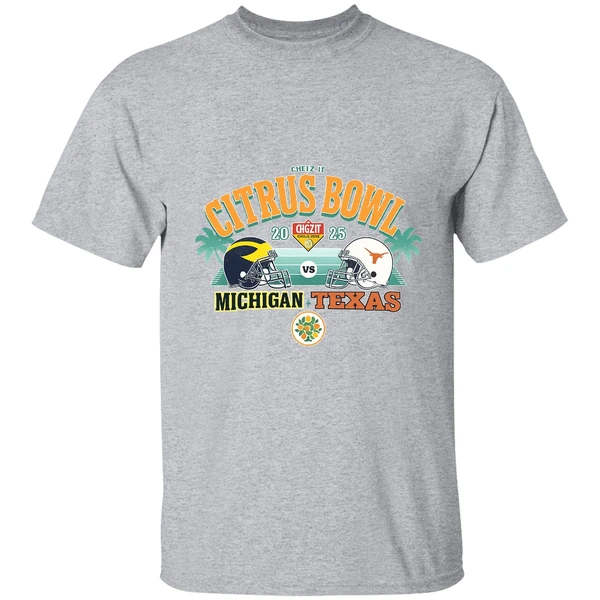 Michigan Wolverines Vs Texas Longhorns Ncaa Division I Fbs Cheez It Citrus Bowl 2025 Shirt - Image 6
