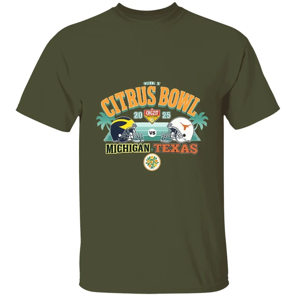 Michigan Wolverines Vs Texas Longhorns Ncaa Division I Fbs Cheez It Citrus Bowl 2025 Shirt - Image 9