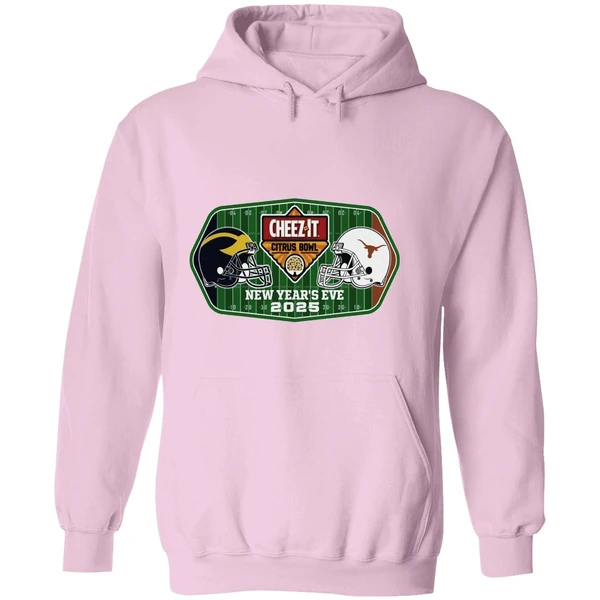 Michigan Wolverines Vs Texas Longhorns New Years Eve 2025 Citrus Bowl 2 Team Hoodie - Image 5