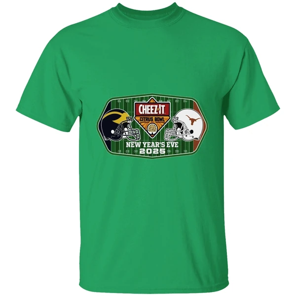Michigan Wolverines Vs Texas Longhorns New Years Eve 2025 Citrus Bowl 2 Team Shirt - Image 2