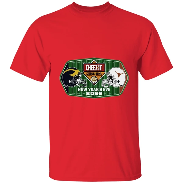 Michigan Wolverines Vs Texas Longhorns New Years Eve 2025 Citrus Bowl 2 Team Shirt - Image 7