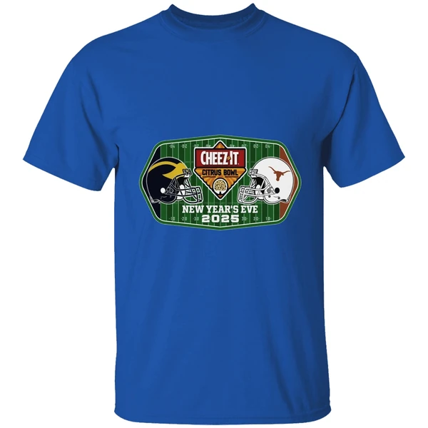 Michigan Wolverines Vs Texas Longhorns New Years Eve 2025 Citrus Bowl 2 Team Shirt - Image 8