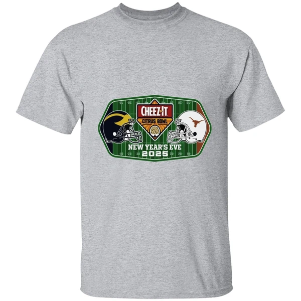 Michigan Wolverines Vs Texas Longhorns New Years Eve 2025 Citrus Bowl 2 Team Shirt - Image 9