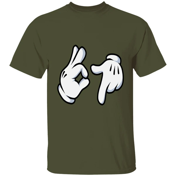 Mickey 67 Cartoon Hand Gestures Shirt - Image 3