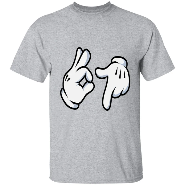 Mickey 67 Cartoon Hand Gestures Shirt