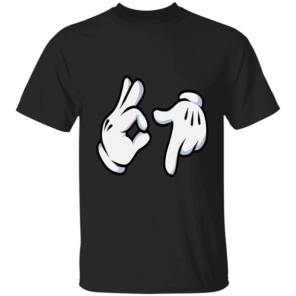 Mickey 67 Cartoon Hand Gestures Shirt - Image 8