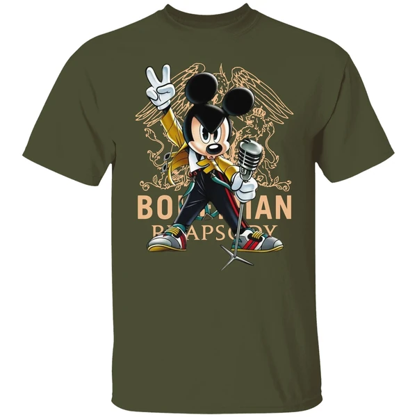 Mickey Mouse As Freddie Mercury Queen Bohemian Rhapsody Shirt - Image 3