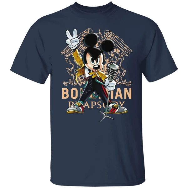 Mickey Mouse As Freddie Mercury Queen Bohemian Rhapsody Shirt - Image 4