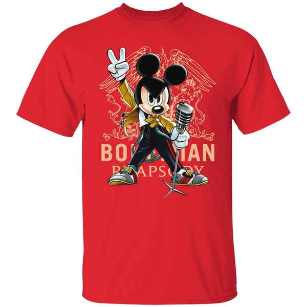 Mickey Mouse As Freddie Mercury Queen Bohemian Rhapsody Shirt - Image 6
