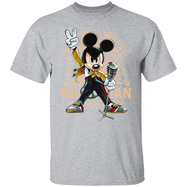 Mickey Mouse As Freddie Mercury Queen Bohemian Rhapsody Shirt - Image 8