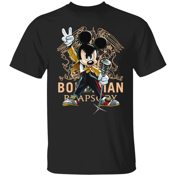 Mickey Mouse As Freddie Mercury Queen Bohemian Rhapsody Shirt - Image 9