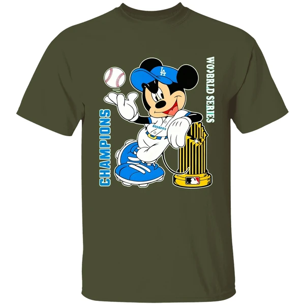 Mickey Mouse Dodgers 2020 World Series Champions Shirt - Image 3