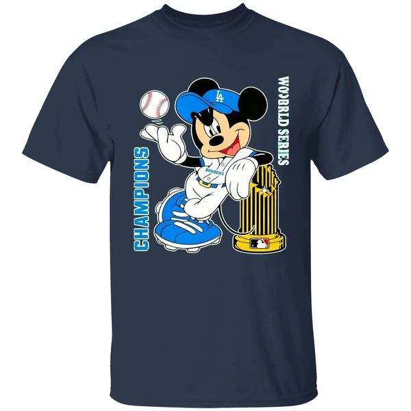 Mickey Mouse Dodgers 2020 World Series Champions Shirt - Image 4