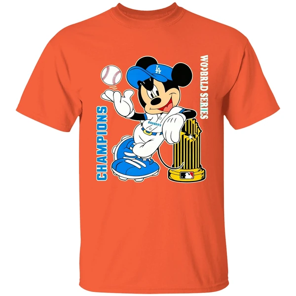 Mickey Mouse Dodgers 2020 World Series Champions Shirt - Image 5