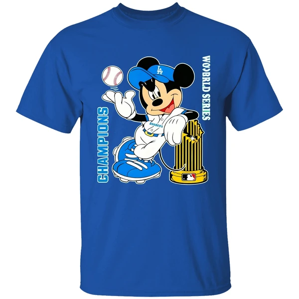 Mickey Mouse Dodgers 2020 World Series Champions Shirt - Image 7