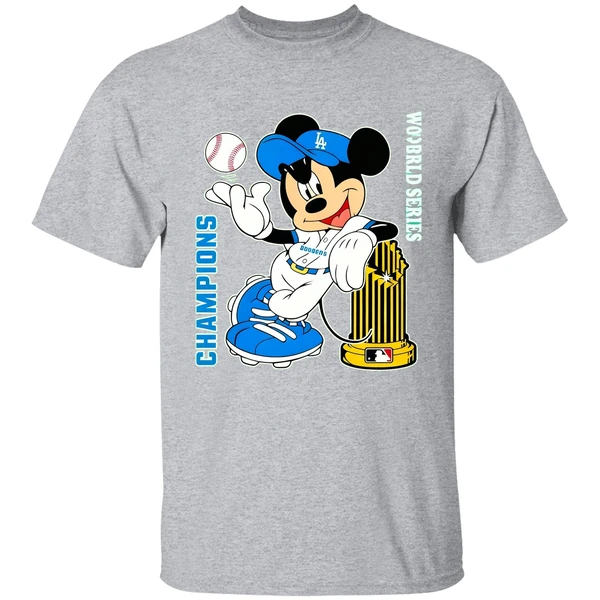 Mickey Mouse Dodgers 2020 World Series Champions Shirt - Image 8