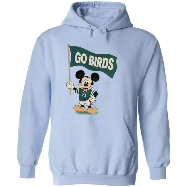 Mickey Mouse Go Birds Philadelphia Eagles Nfl Football 2025 Hoodie - Image 4