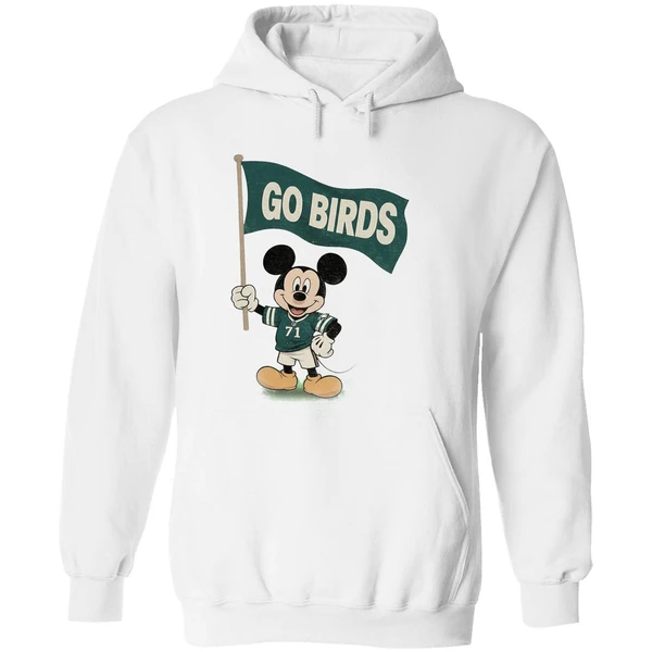 Mickey Mouse Go Birds Philadelphia Eagles Nfl Football 2025 Hoodie - Image 8