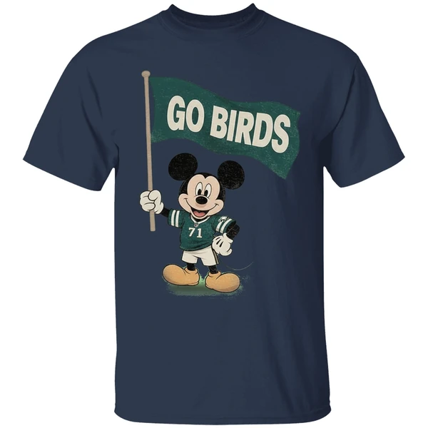 Mickey Mouse Go Birds Philadelphia Eagles Nfl Football 2025 Shirt - Image 5