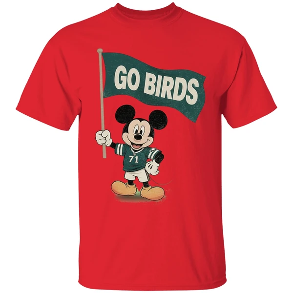 Mickey Mouse Go Birds Philadelphia Eagles Nfl Football 2025 Shirt - Image 7