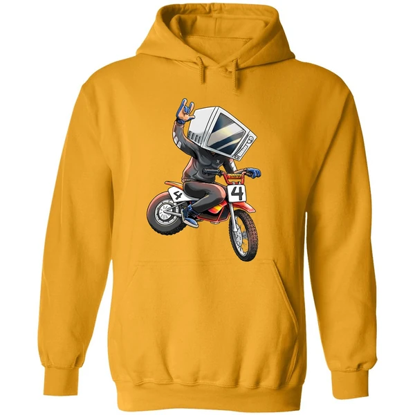 Microwave Man Bike Hoodie