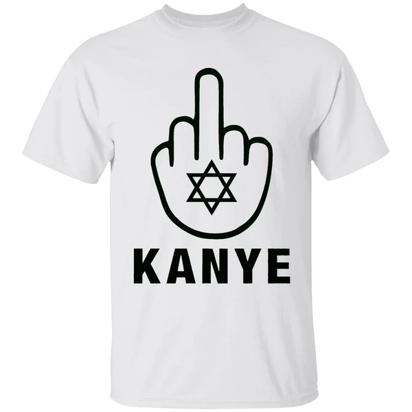 Middle Finger For Kanye Black Star Of David Shirt